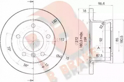 R BRAKE 78rbd10183 -
